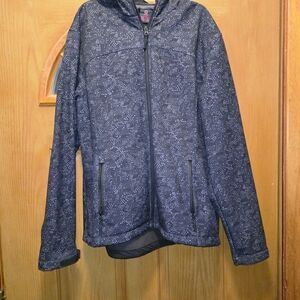 Women's Black Patterned Jacket